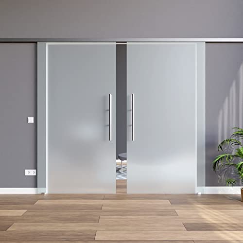 BS-1025D-2-600-AS-DPL: Schiebetürsystem doppelflügelig ESG 2x1025x2175x8mm Dekor S, vollsatiniert; Schienensystem ALU SlimLine SoftStop; Griffstange rund 600 BS-1025D-2-600-AS-DPL: Schiebetürsystem doppelflügelig ESG 2x1025x2175x8mm Dekor S, vollsatiniert; Schienensystem ALU SlimLine SoftStop; Griffstange rund 600 von AMOD