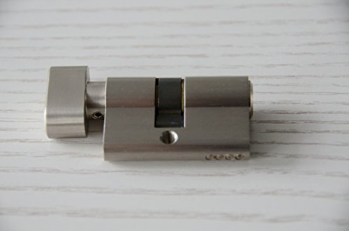 AMOD Profilzylinder 22/27 für Glastür WC Badzimmer Drehtür 8mm Silber mit Drehknauf inkl. 3 Schlüssel AMOD Profilzylinder 22/27 für Glastür WC Badzimmer Drehtür 8mm Silber mit Drehknauf inkl. 3 Schlüssel von AMOD