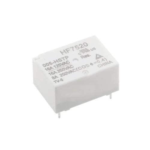 10 STÜCKE Relais HF7520-005-HSTP HF7520-012-HSTP HF7520-024-HSTP 16A 125VAC Relais(HF7520-005-HSTP) von AMOKD