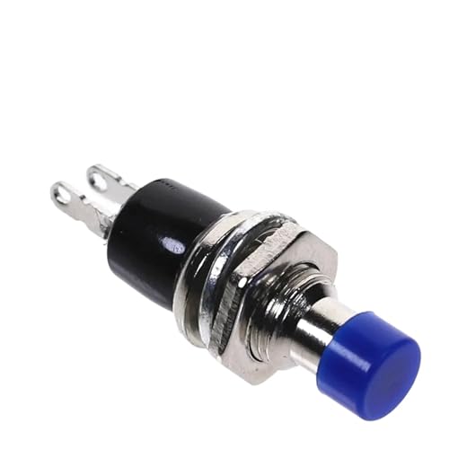 10 Stück PBS-110 7 mm Momentary Push Button Switch Drücken Sie den Reset-Schalter Momentary ON OFF Push Button Micro Switch Normal Open NO(Green) von AMOKD