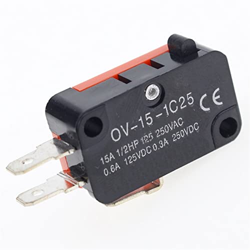 10 Stück großer Mikroschalter, Silberpunkt V-15-IC25, Mikrowellenherd-Kontaktschalter, Kupferpunkt-Taktschalter von AMOKD