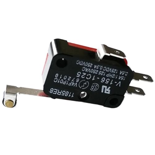 10 Stück langlebiger Mikro-Endschalter V-156-1C25 mit langem Scharnier, Momentanfunktion 10 Stück langlebiger Mikro-Endschalter V-156-1C25 mit langem Scharnier, Momentanfunktion von AMOKD