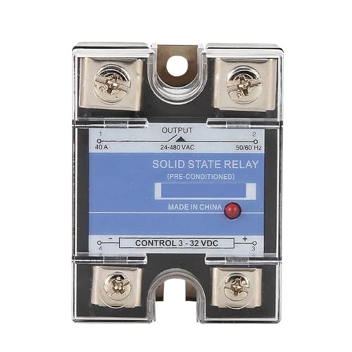 10A ~ 150A Kunststoffabdeckung Halbleiterrelais DA DD AA Einphasen-DC-Steuerung AC 220V Relais zu 3-32VDC SSR-10DA 25DA 40DA(AC-AC,60A) von AMOKD