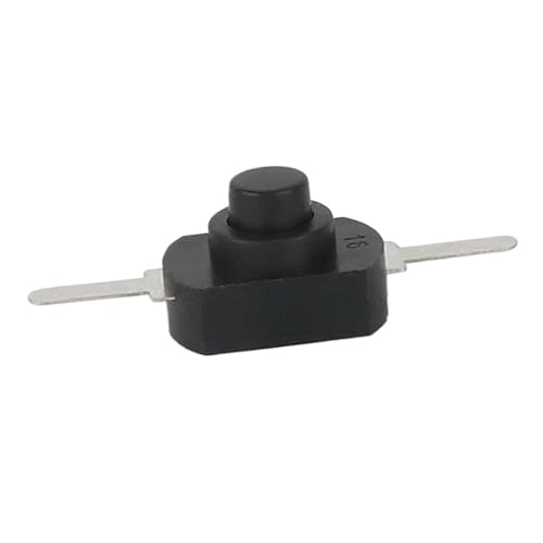 10PCS 12 * 8MM DC 30V 1A On Off Mini Druckschalter for Taschenlampe 1208YD selbst Locking(White) von AMOKD
