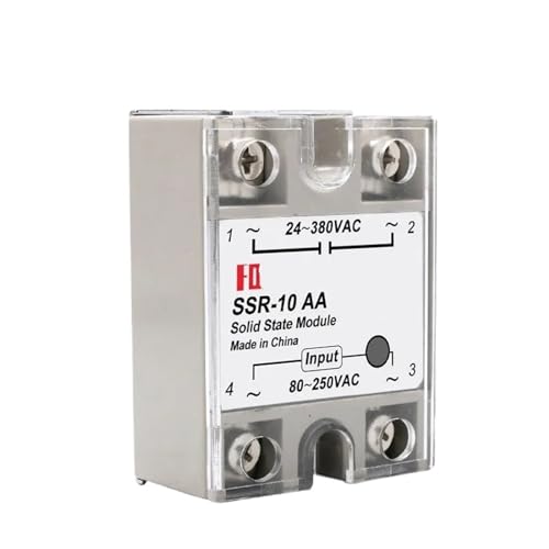10PCS SSR-DA/AA/DD 10A 25A 40A 50A 60A 80A 100A Einphasiges Halbleiterrelaismodul(DA(DC-AC),10PCS SSR-25A) von AMOKD