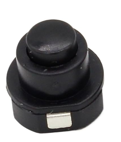 10PCS Taschenlampe Teil Runde Druckschalter Schwarz DC 30V 1A 10mm x 10mm (D * H) von AMOKD