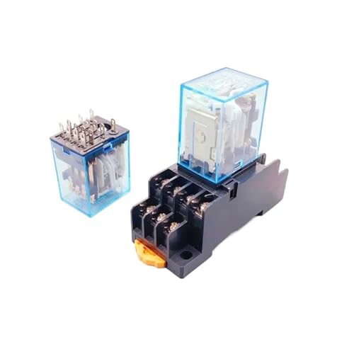 1PCS, MY4NJ, Miniatur Spule Generalelectromagnetic Zwischen Relais Schalter, 14Pin, Mit 14A Buchse Basis, DC12V24V AC110V220V(No socket,1pcs AC110V) von AMOKD