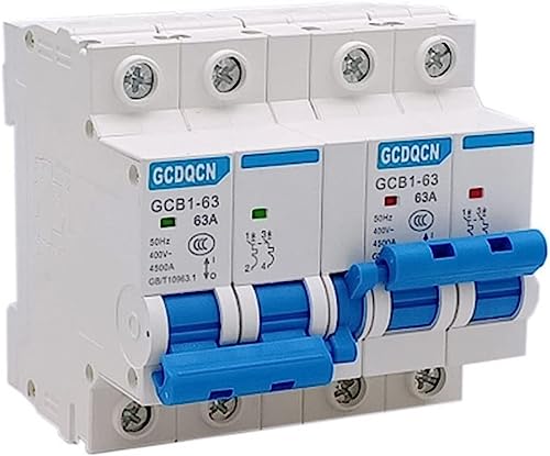1PCS 2P + 2P MTS Dual Power Manueller Transferschalter Mini Interlock Leistungsschalter for Zuhause 220V AC 6A-63A 50/60HZ (Größe: 2P Plus 2P, Farbe: 6A)(16a) von AMOKD