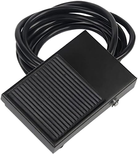 1PCS Fußschalter Eisen Shell Fuß Momentary Control Schalter Elektrische Power Pedal SPDT FS-1 10A 250VAC (Farbe: 2M Draht)(1m Wire) von AMOKD