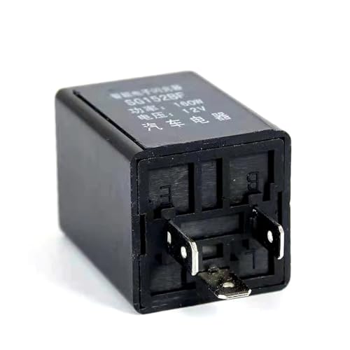 1pc Schwarz 3 Pins Anzeige Auto Motorrad 12V LED Relais Fix Blinker Blinker Anzeige von AMOKD