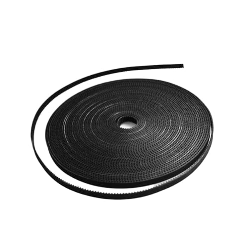 2/5M GT2 Zahnriemen Synchron breit 6 mm 2GT-6 mm for 3D-Drucker-Teile RepRap Mendel 2GT Riemen Riemenscheiben-Zubehör(5M,White) von AMOKD