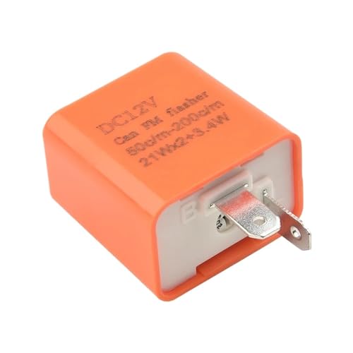 2 Pin LED Blink Relais for Motorrad Motorrad 12 v Einstellbare Blinker Blink Led-anzeige Blink Relais Zubehör von AMOKD