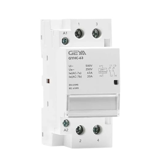 2P 40A 63A 2NO oder 2NC oder 1NO1NC Modulares Schütz DIN-Schienenmontage AC220V 230V Automatisch(2P 63A 2NC 220V) von AMOKD