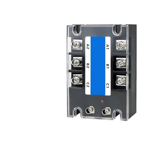 3 Phasen 10 A 60 A 80 A 100 A 150 200 A Dreiphasiges SSR 80–250 VAC Steuerung 24–480 V Halbleiterrelais AC-AC(BERM-3 032 38 80A) von AMOKD
