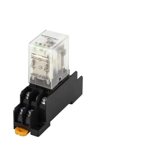 5 Stücke MY2P HH52P MY2NJ Relaisspule Elektromagnetischer Relaisschalter mit LED AC 110 V 220 V DC 12 V 24 V 36 V(DC (5Pcs),36V With Base) von AMOKD