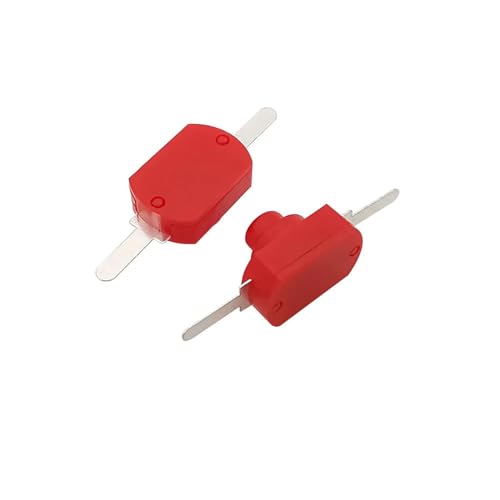 5 Teile/los DC 30 V 1A Mini Druckschalter 1208YD Selbsthemmend DIY Taschenlampe Taschenlampe Kleine Schalter Micro On Off schalter(5Pcs Red) von AMOKD