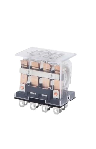 5PCS HH64P High Power Relais Spule Allgemeine Elektromagnetische Relais Schalter Mit Sockel Basis AC110V 220V DC12V 24V 36V(DC (5Pcs),12V With Base) von AMOKD