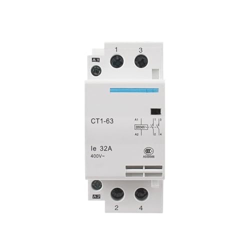 AMOKD CT1-63 2P 32A 220V Spule 50/60HZ Haushalt AC Modulare Schütze Kontakt Modul 1NO(63A,2NO_220V) von AMOKD