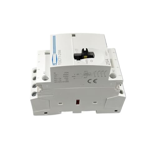 AMOKD TOCT1 4P 25A 220V/230V 50/60HZ DIN-Schiene Haushalt AC Modulares Schütz mit manuellem Steuerschalter 4NO oder 2NO 2NC oder 4NC(4NO) von AMOKD