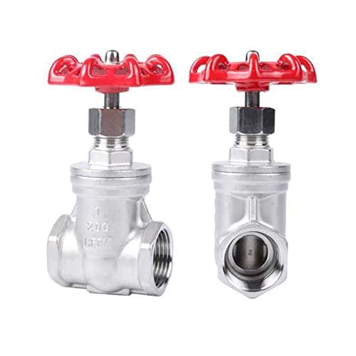 Edelstahl-Absperrschieber DN15 DN20 DN25 DN32 Wasserventil-Umschaltventil Innengewinde Bewässerungsventil-Adapter (Größe: G1 DN25)(G1 DN25) von AMOKD