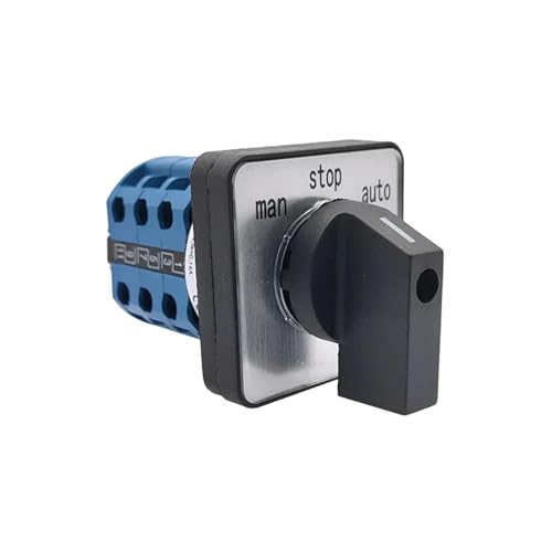 Elektrischer 3/4-Positionen-Drehnocken-Umschalter mit 12 Anschlüssen, 500 V, 20 A, LW28-20 x 2 Stück(2P 12T 12) von AMOKD