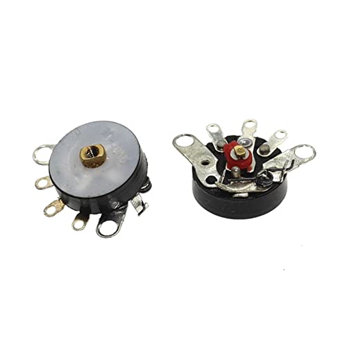 Gerader Winkel-Funkpotentiometer RV12MM B103 B10K B503 B50K Leistungsverstärker-Lautstärkepotentiometer mit Schalter 10 Stück (Farbe: B503 50K)(B103 10k) von AMOKD