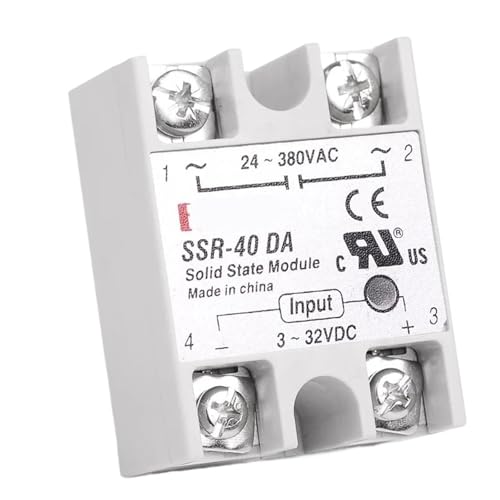 Halbleiterrelais 10 A 25 A 40 A einphasiges Modul 3-32 V Eingang DC 24-380 V AC Ausgang SSR-10DA SSR-25DA SSR-40DA(DD (DC-DC),100A) von AMOKD