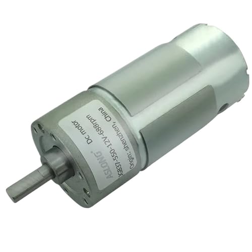 Jgb37-550 Motor 12V Getriebemotor mit großem Drehmoment 6V mit 12-Volt-Gleichstrom-Reduziermotoren umgekehrt mit Metallgetriebe-Lüfter(2300 RPM,DC 6V) von AMOKD