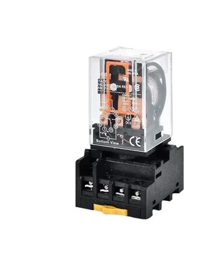 MK2P-I MK3P-I Zwischenrelais Mini Elektromagnetisches Relais AC220V/DC24V 10A(5 PCS,3P-IAC220V With Base) von AMOKD