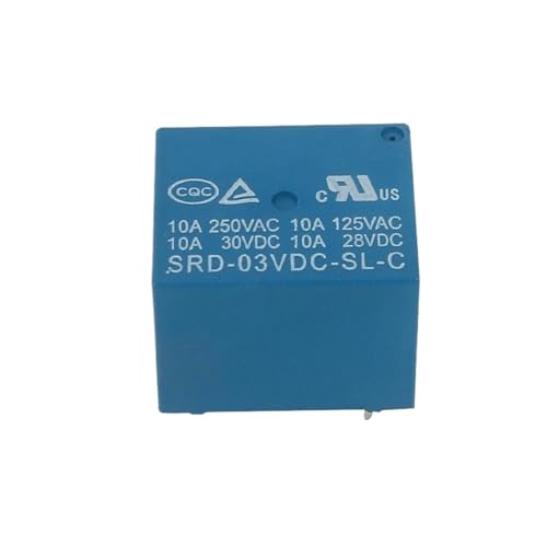 Relais SRD-03VDC-SL-C SRD-05VDC-SL-C SRD-06VDC-SL-C SRD-09VDC-SL-C SRD-12VDC-SL-C 3V 5V 6V 9V 12V 24V 48V 10A 250VAC 5PIN*2Stk(3V) von AMOKD