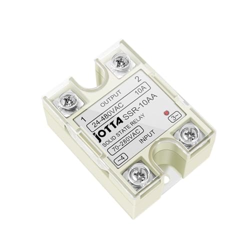 SSR -10AA 25AA 40AA AC Control AC SSR Weiß Shell Einphasiges Halbleiterrelais Mit Abdeckung(SSR-25AA) von AMOKD