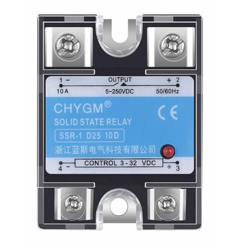 SSR-10DD/25DD/40DD/50DD/60DD/75DD/80DD/90DD DC-Steuerung DC SSR Einphasiges Halbleiterrelais 5-220 VDC 3-32 VDC Halbleiterrelais(SSR-75DD) von AMOKD