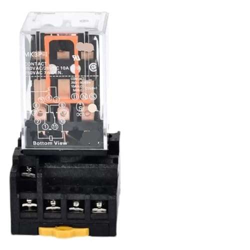 Zwischenrelais MK2P MK3P 8/11-polig AC220V DC24VElektromagnetisches Relais Allgemeines Relais(5 PCS,MK3P-I DC24V) von AMOKD