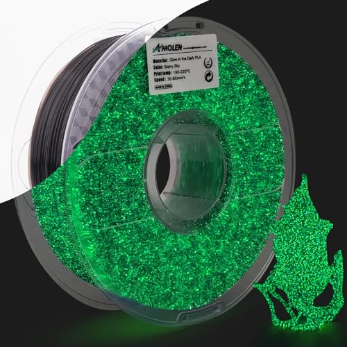 AMOLEN 3D Filament Maßgenauigkeit +/- 0,02 mm, Sauber Gewickeltes, Kompatibel Mit 3D FDM Druckern, Maßgenauigkeit, Spule(2.2Pfund) von AMOLEN