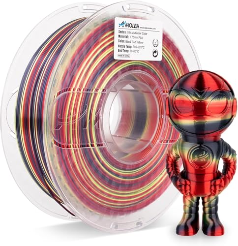 AMOLEN PLA 3D Drucker Filament, Matt PLA Filament 1.75mm, Sauber Gewickeltes Filament, Kompatibel Mit 3D FDM Druckern, Maßgenauigkeit +/- 0.02 mm, 1KG Spule(2.2Pfund) von AMOLEN