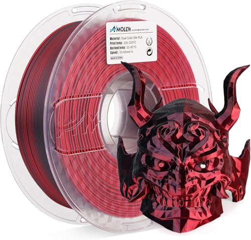 AMOLEN PLA 3D Drucker Filament, Multicolor Filament 1.75mm, Sauber Gewickeltes Filament, Kompatibel Mit 3D FDM Druckern, Maßgenauigkeit +/- 0.02 mm, 1KG Spule(2.2Pfund) von AMOLEN
