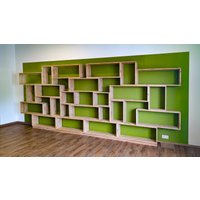 Modulares Regal - Kiste 24 -Hoech Aus Bauholz Tiefe 28cm von AMOLIGNO