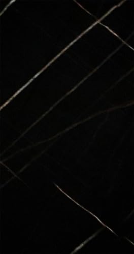 AMON Wand-Paneele 60x120cm in Marmor- Granit- Stein-Optik (Sahara Black) - 1 Stück - Wandverkleidung aus PVC 3mm dick - Küchenrückwand Spritzschutz TV-Rückwand - Wasserdicht Wasserfest von AMON