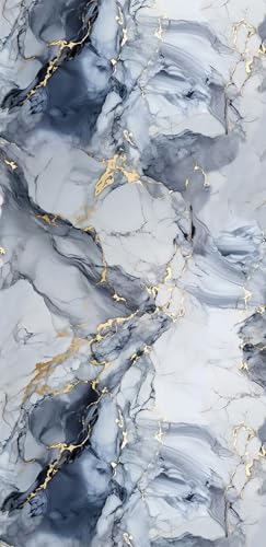 AMON Wandpaneele 122x244cm in Marmor- Granit-Optik (Royal Gold) ideal als Duschrückwand Badrückwand Küchenrückwand TV-Rückwand Dusch- Bad- Wand-Verkleidung aus 3mm PVC Wasserdicht Wasserfest von AMON