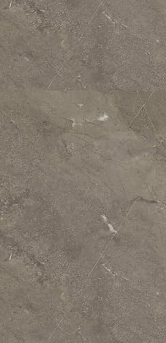 AMON Wandpaneele 122x244cm in Natur-Steinoptik (Vulcano Brown) ideal als Duschrückwand Badrückwand Küchenrückwand TV-Rückwand Dusch- Bad- Wand-Verkleidung aus 3mm PVC Wasserdicht Wasserfest von AMON