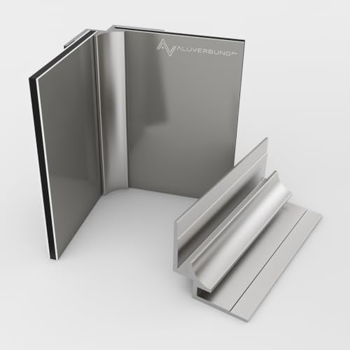 Aluminium Profil 100cm Inneneckprofil - Silber Eloxiert - für 3mm Alu-Verbundplatten PVC-Wand-Paneelen Acrylglas HPL-Platten - Ideal für Küchenrückwände Duschrückwände Wandverkleidungen Aluminium Profil 100cm Inneneckprofil - Silber Eloxiert - für 3mm Alu-Verbundplatten PVC-Wand-Paneelen Acrylglas HPL-Platten - Ideal für Küchenrückwände Duschrückwände Wandverkleidungen von AMON