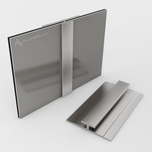 Aluminium Profil 100cm Verbindungsprofil - Silber Eloxiert - für 3mm Alu-Verbundplatten PVC-Wand-Paneelen Acrylglas HPL-Platten - Ideal für Küchenrückwände Duschrückwände Wandverkleidungen Aluminium Profil 100cm Verbindungsprofil - Silber Eloxiert - für 3mm Alu-Verbundplatten PVC-Wand-Paneelen Acrylglas HPL-Platten - Ideal für Küchenrückwände Duschrückwände Wandverkleidungen von AMON