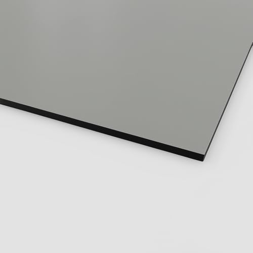 HPL Platten 6mm dick - 50x170cm - Vollkern-Schichtstoffplatten für Fassaden Balkon Wand-Verkleidung Möbel Dekor - Kratzfest Wasserfest UV-beständig Langlebig für Innen & Außen, Mittelgrau RAL7037 von AMON