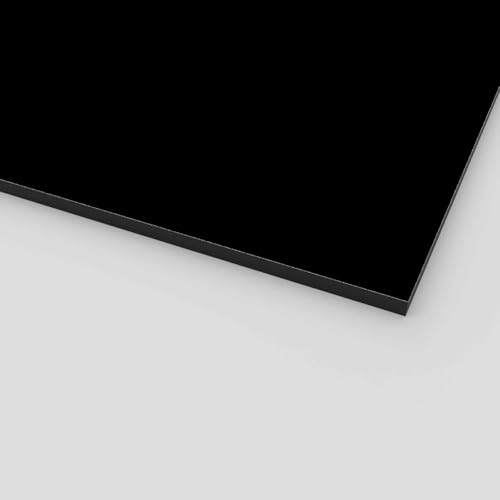 HPL Platten 6mm dick - Vollkern-Schichtstoffplatten für Fassaden Balkon Wandverkleidung Möbel Dekor - Kratzfest Wasserfest UV-beständig Langlebig für Innen & Außen, Schwarz/RAL9005, 40x100cm HPL Platten 6mm dick - Vollkern-Schichtstoffplatten für Fassaden Balkon Wandverkleidung Möbel Dekor - Kratzfest Wasserfest UV-beständig Langlebig für Innen & Außen, Schwarz/RAL9005, 40x100cm von AMON