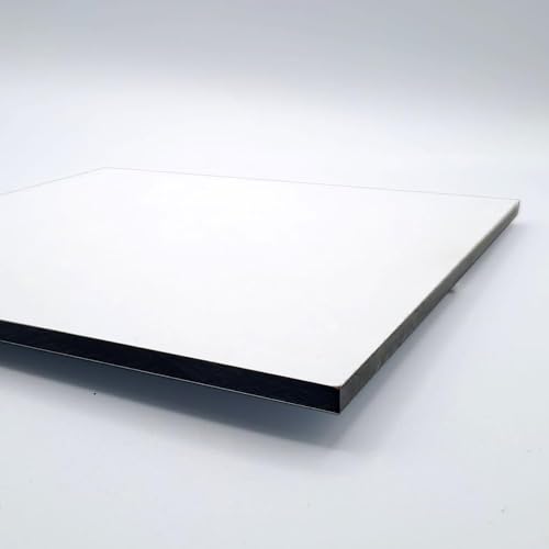 HPL Platten 70x100cm Vollkernplatten für Außen und Innenbereich, 6mm dick, Weiss RAL9016 von AMON