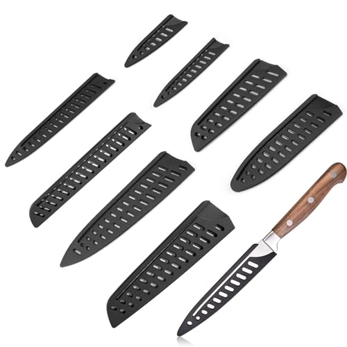 AMONENZ 8 Stück Belüfteter Klingenschutz, Messerschutzhüllen, Universeller Klingenschutz für Messer, für Verschiedene Arten von Messerschutzhüllen von AMONENZ