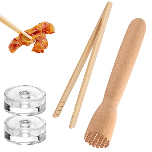 AMONENZ Fermentieren Starter Set, Transparent Glasgewichte, mit Kleinem Griff, Feramentiergläser mit Gärventil und Gewicht, für die Fermentation von Sauerkraut, Kimchi und Anderen Zubehörteile AMONENZ Fermentieren Starter Set, Transparent Glasgewichte, mit Kleinem Griff, Feramentiergläser mit Gärventil und Gewicht, für die Fermentation von Sauerkraut, Kimchi und Anderen Zubehörteile von AMONENZ