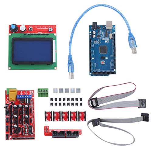 3D-Drucker-Kit mit für Mega 2560-Karte, 3D-Drucker-Controller für RAMPS 1.4, Praktisch für das Reprap-3D-Drucker-Kit von AMONIDA