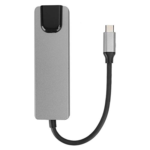 AMONIDA 5-in-1-USB-C-Hub, Gigabit-Ethernet-HDMI-USB-C-Hub, 4K-Laptop für Mobiltelefone AMONIDA 5-in-1-USB-C-Hub, Gigabit-Ethernet-HDMI-USB-C-Hub, 4K-Laptop für Mobiltelefone von AMONIDA