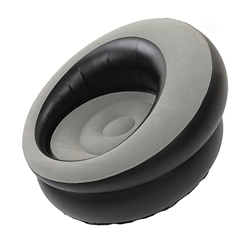 AMONIDA Aufblasbarer Sofa-Stuhl, Aufblasbare Couch PVC Fast Inflation für Wohnzimmer (Grau) von AMONIDA